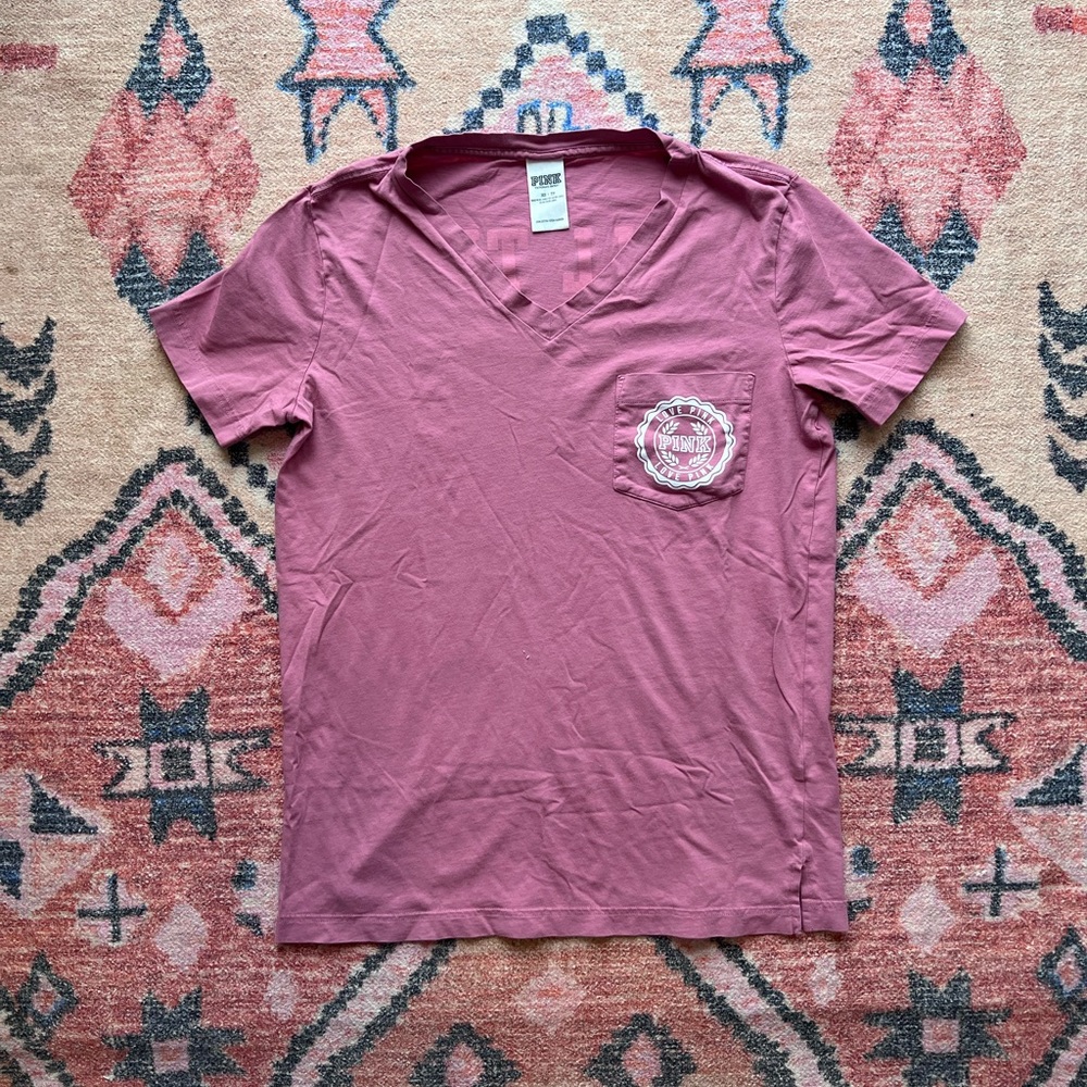 PINK Victoria Secret will this be on the test oversized tee ⭐️ XS - Picture 2 of 5